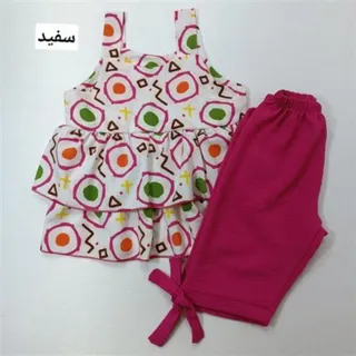 تاپ شلوارک هندسی