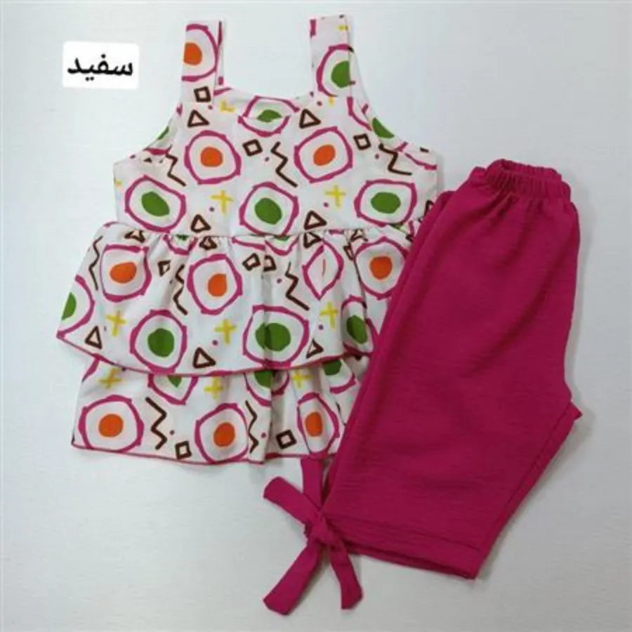 تاپ شلوارک هندسی