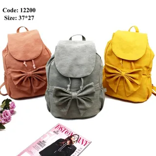 کوله پشتی دخترانه پاپیون