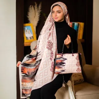 ست کیف زنانه و شال