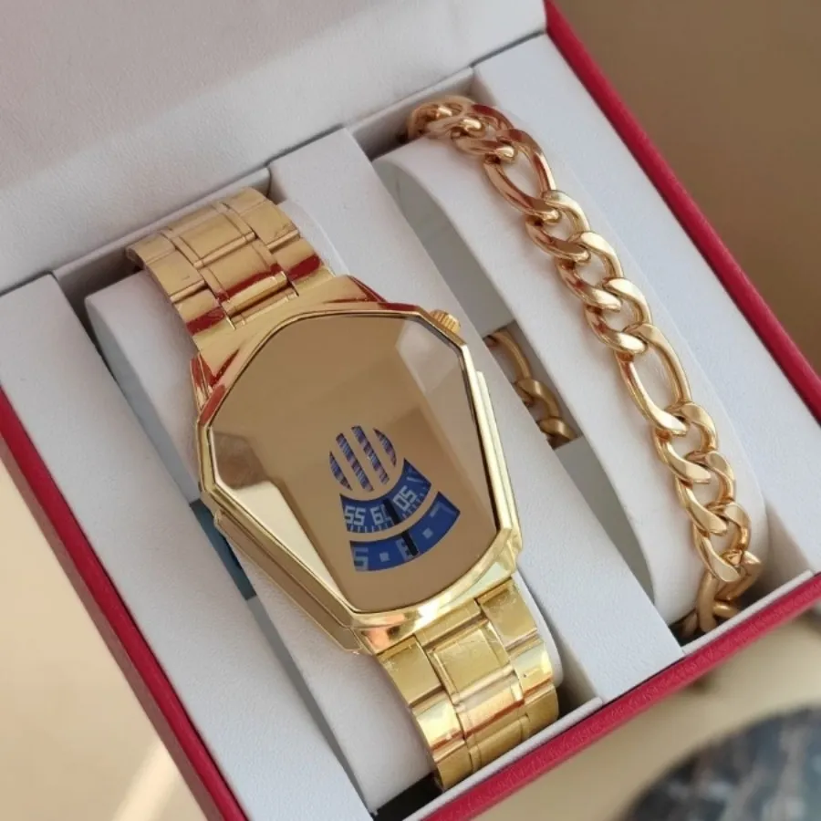 ست دستبند وساعت مردانه