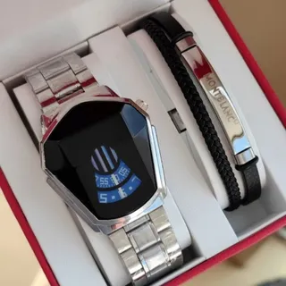 ست دستبند وساعت مردانه