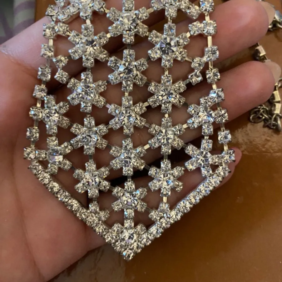 گردنبند فول نگین کراوات