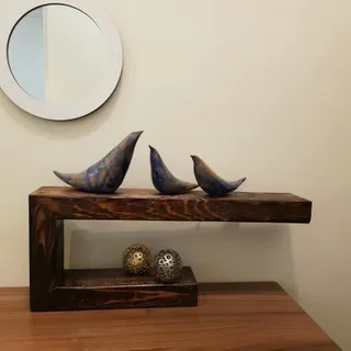 شلف دیواری چوبی