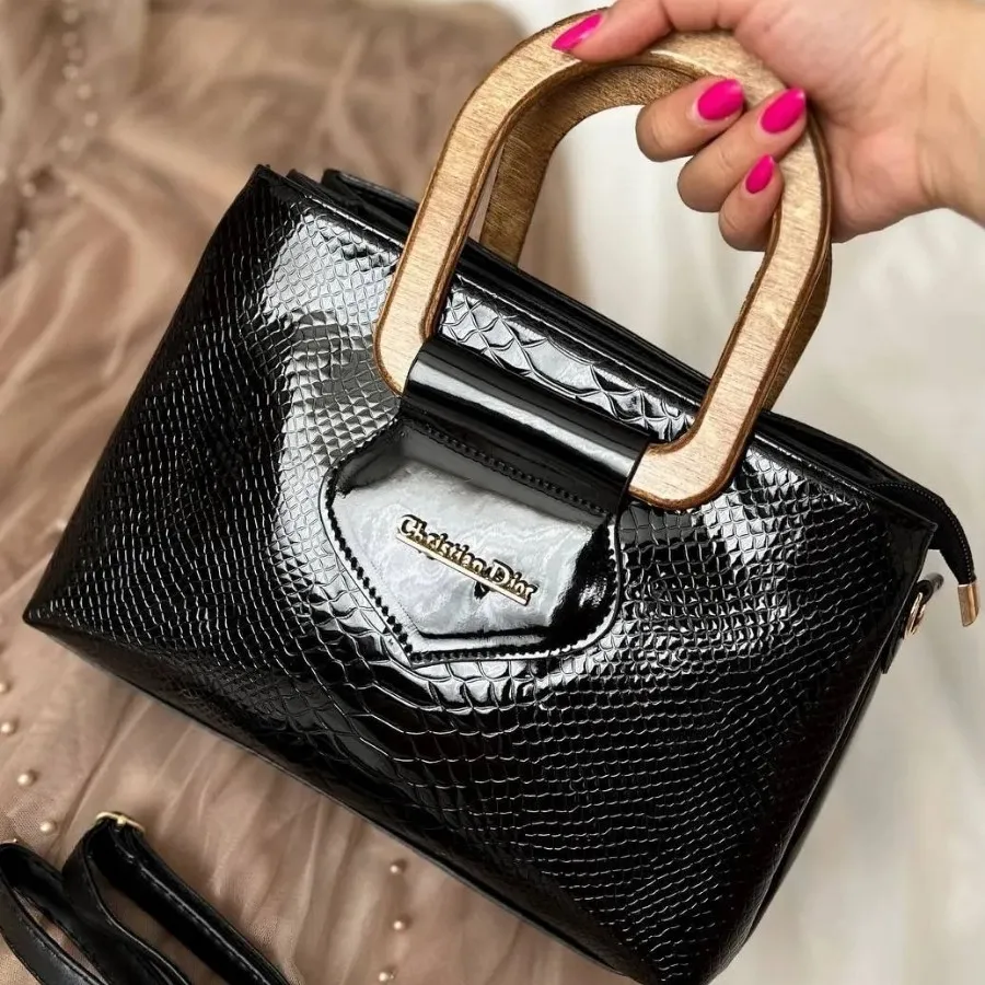 کیف دسته چوبی