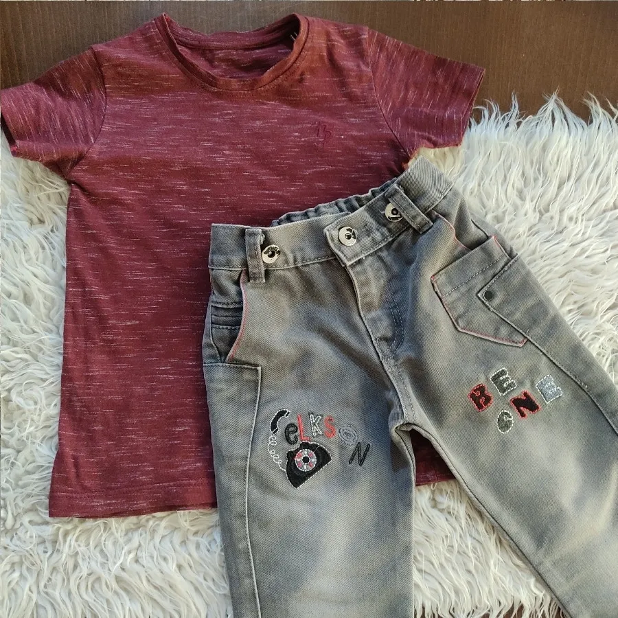 بلوز وشلوارک جین