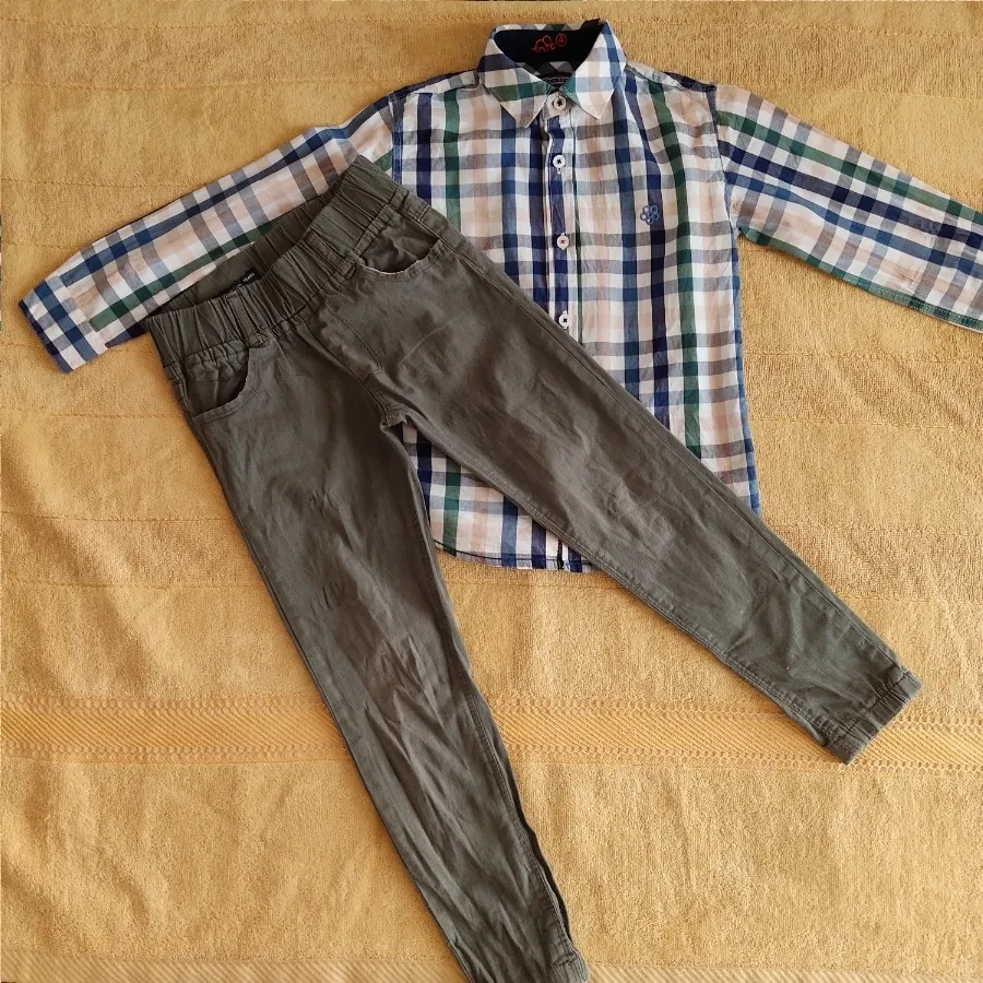 بلوز وشلوار یشمی