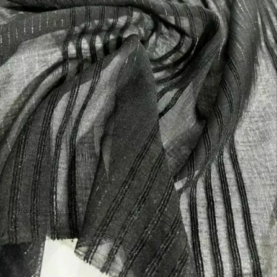شال نخی خط لمه و مخمل شیک