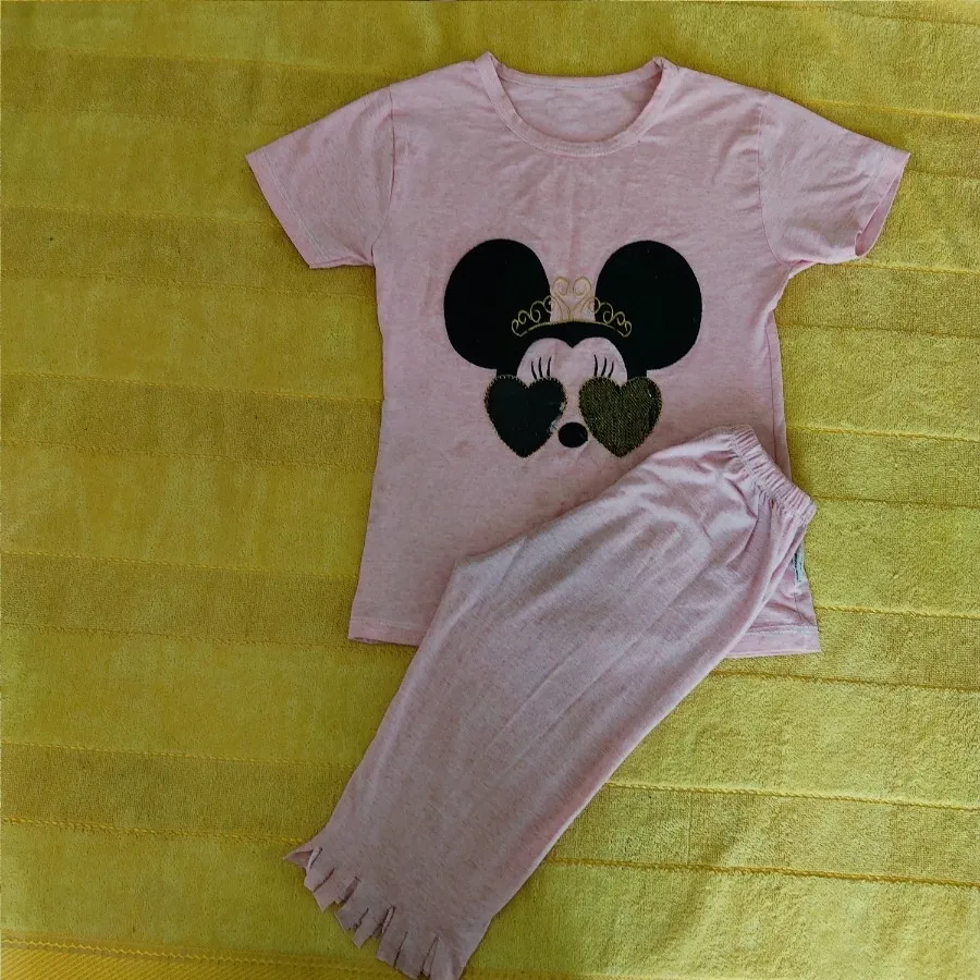 ست راحتی بلوز وشلوارک