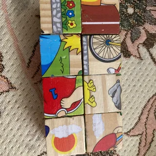 پازل شش وجهی چوبی
