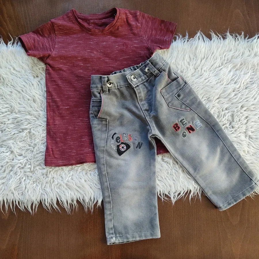 بلوز وشلوارک جین