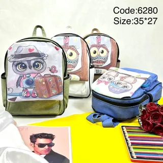 کوله پشتی دخترانه جغد