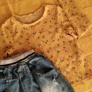 بلوز وشلوارک جین