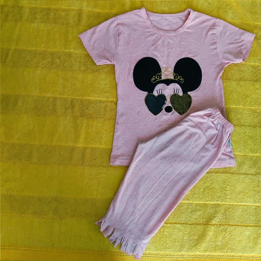 ست راحتی بلوز وشلوارک