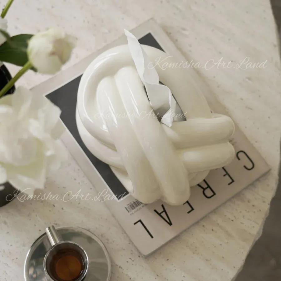 باکس دستمال طرح گره