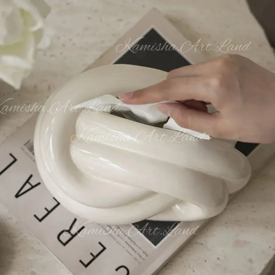 باکس دستمال طرح گره