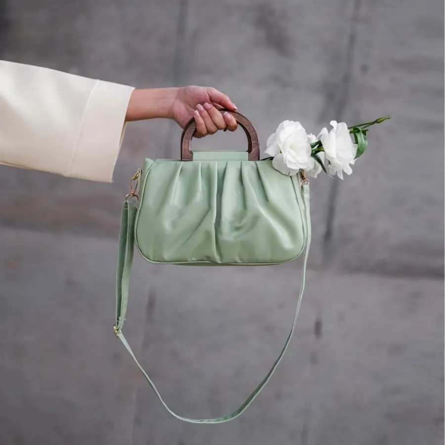 کیف مینیمال دخترانه چوبی