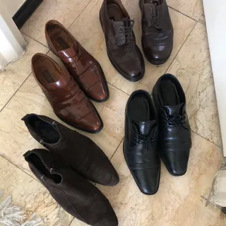 4 جفت کفش مردانه چرم ecco