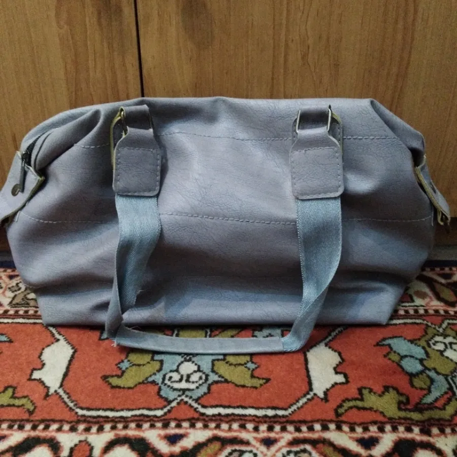کیف دستی طوسی سایز بزرگ