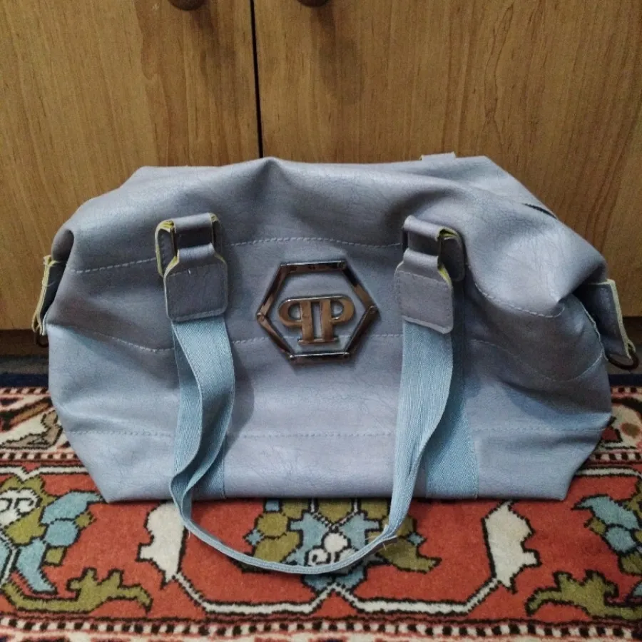 کیف دستی طوسی سایز بزرگ