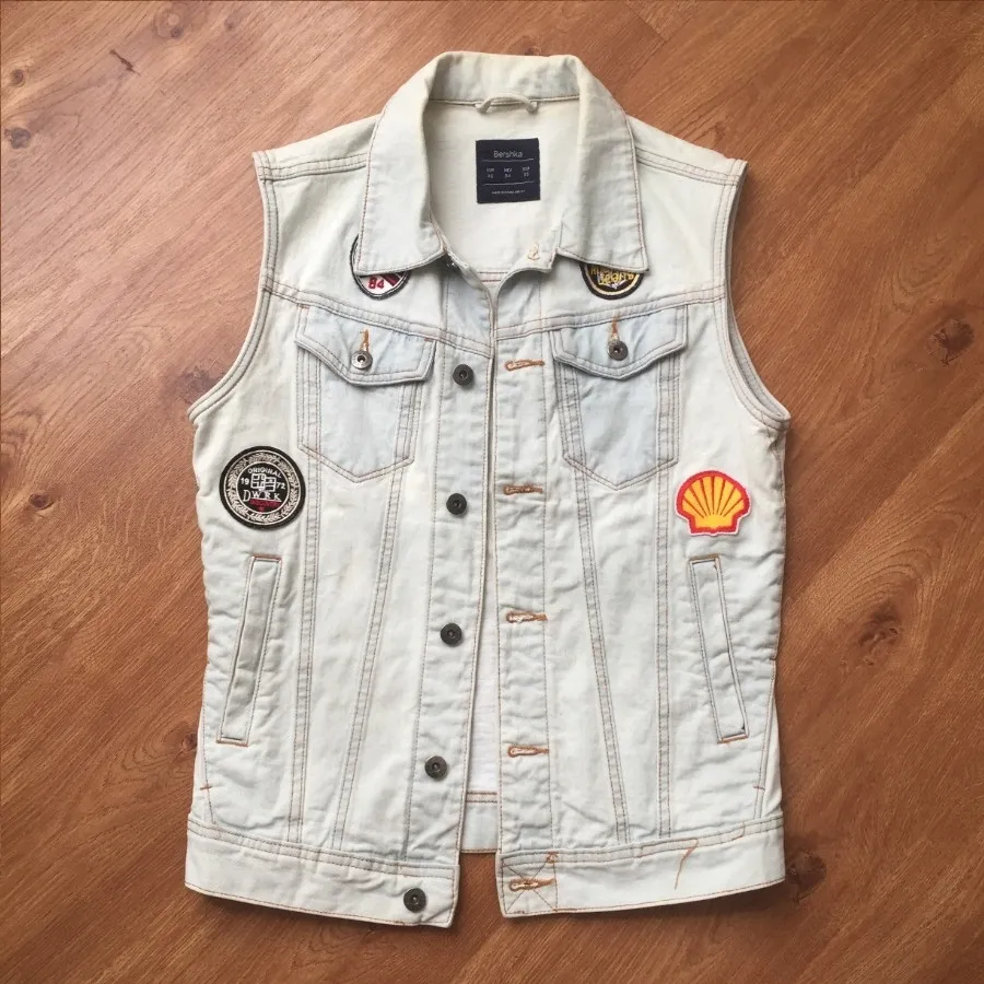 vest jean jacket bershka Bershka 34 36 38