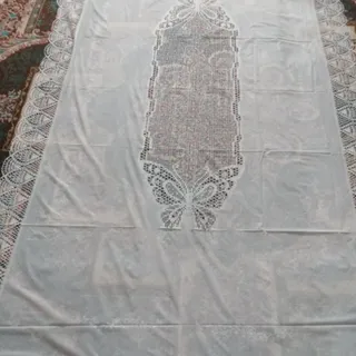 رومیزی 12 نفره سفید ،