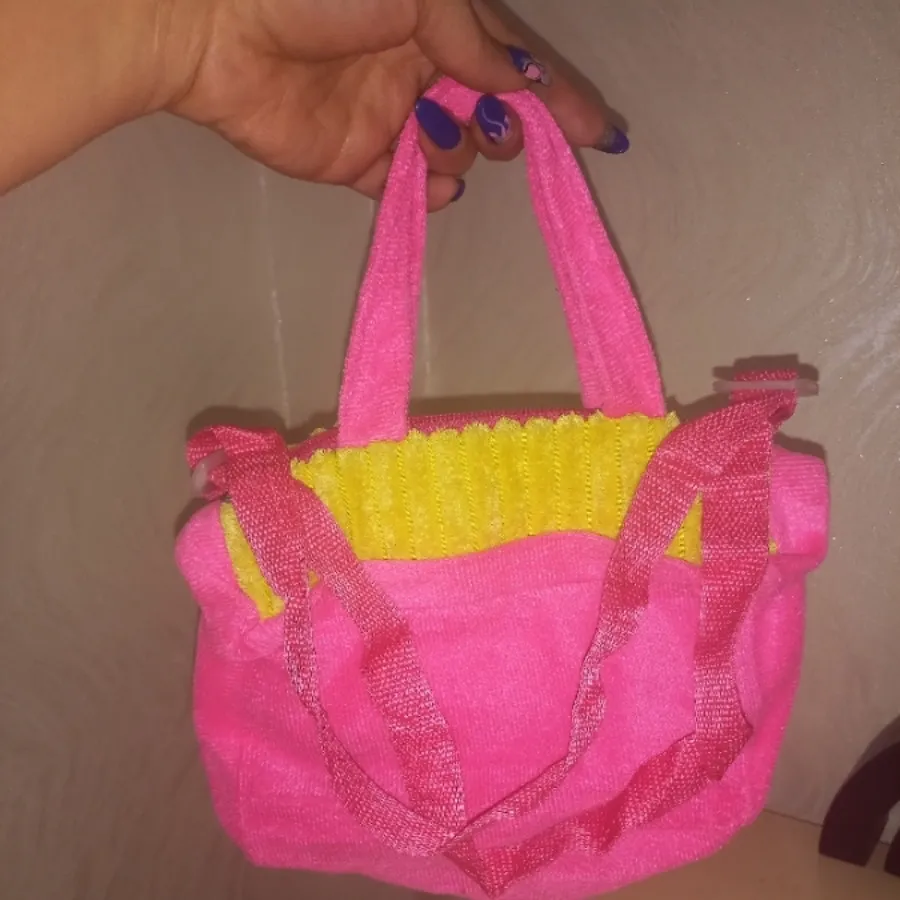 کیف طرح گل مخمل