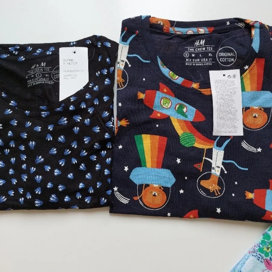 تیشرت نخی h&m