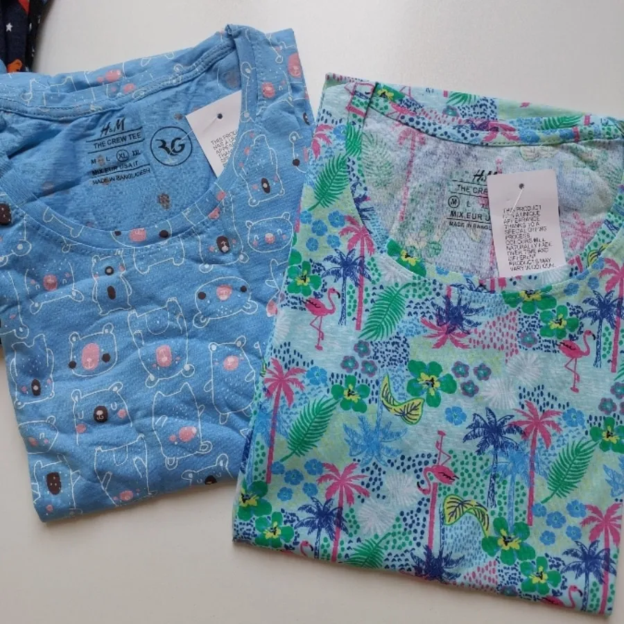 تیشرت نخی h&m