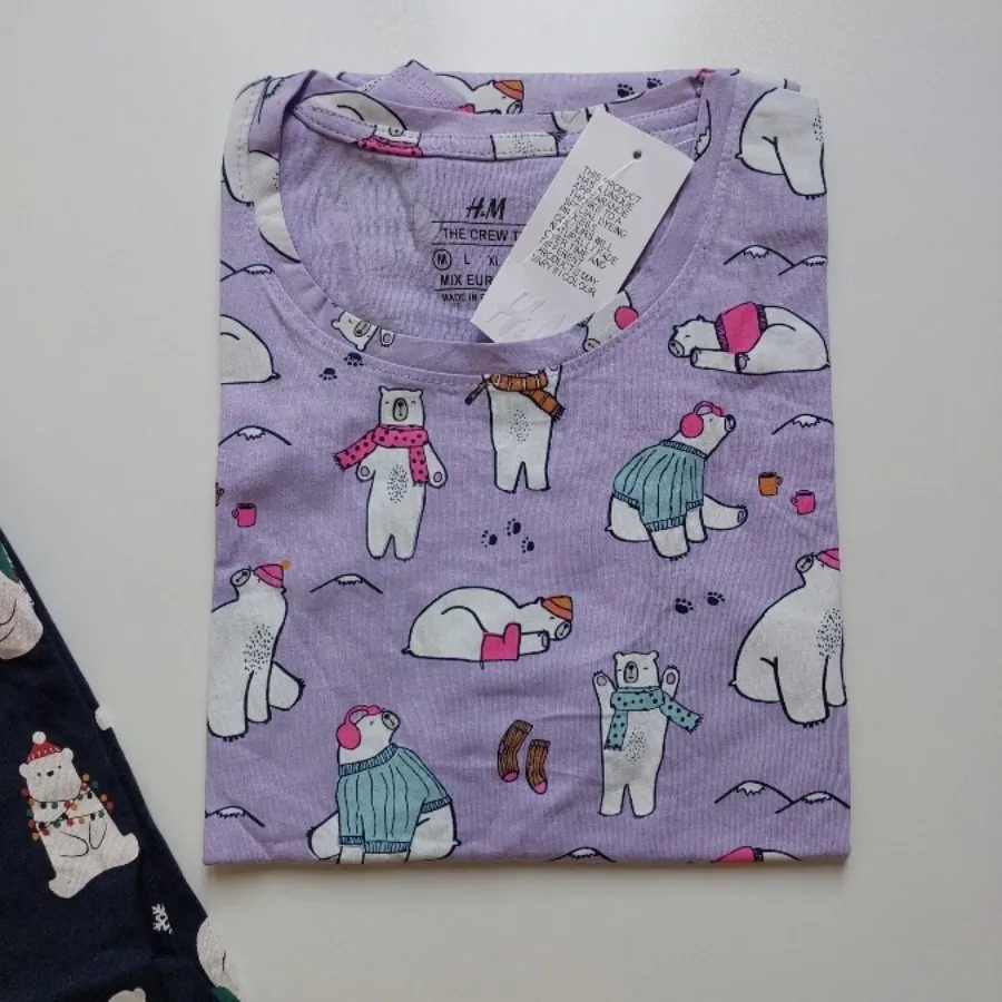 تیشرت نخی h&m