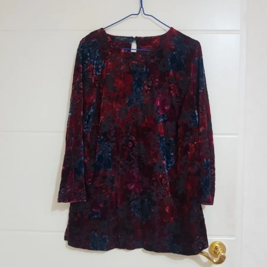 شومیز مخمل گلدار