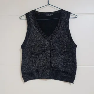 جلیقه بافت لمه ای