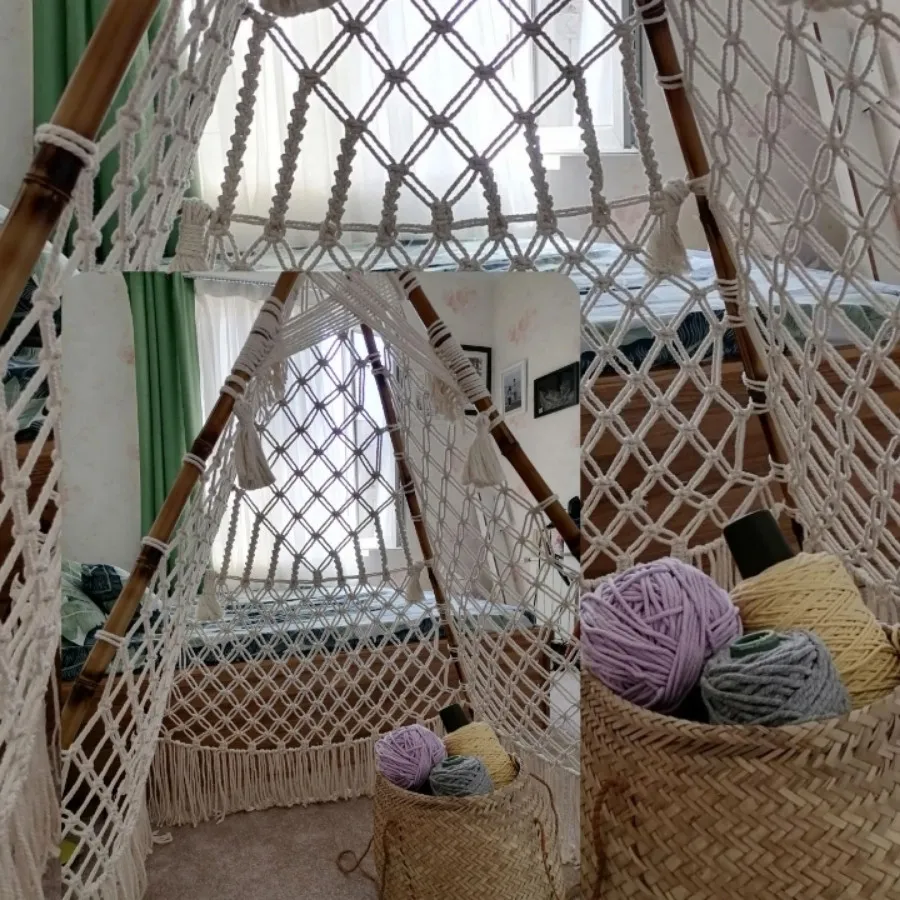 خیمه«چادر سرخپوستی»مکرومه