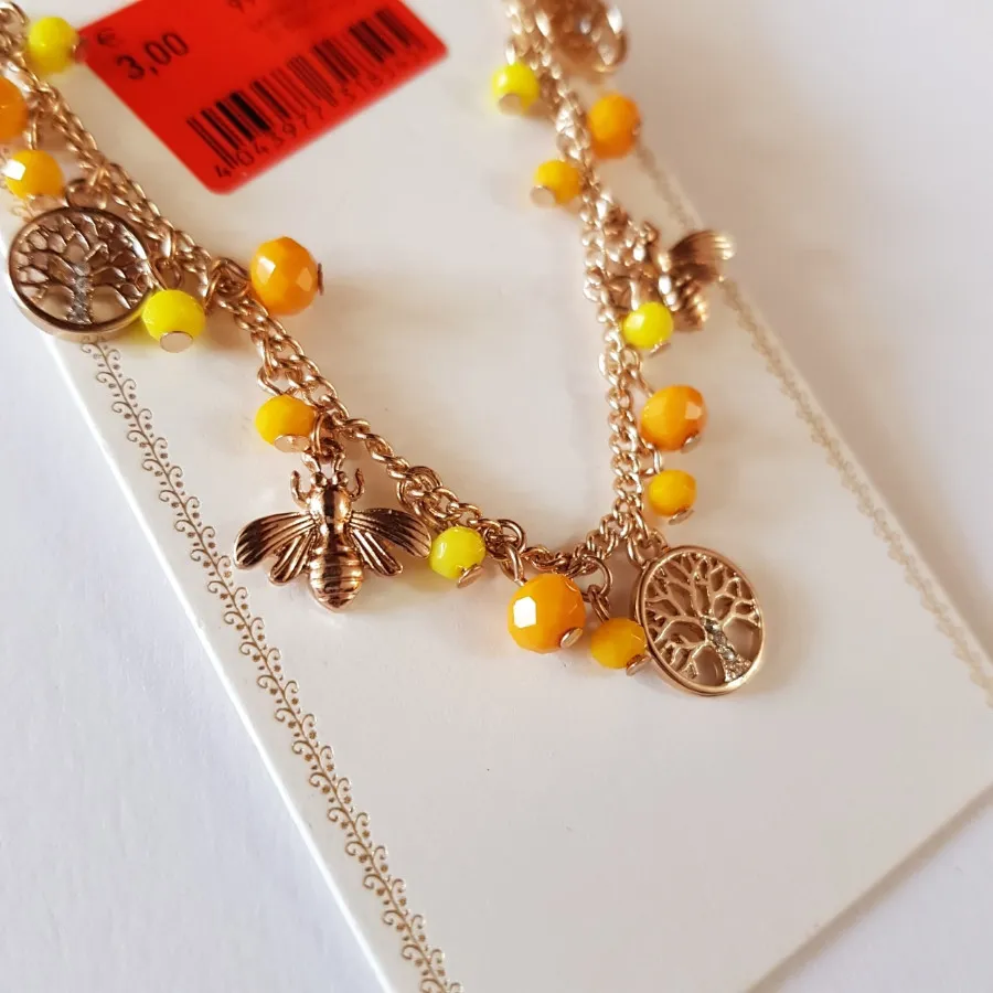 دستبند طلایی آویزدار