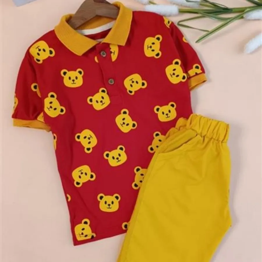 تیشرت شلوارک yellow bear