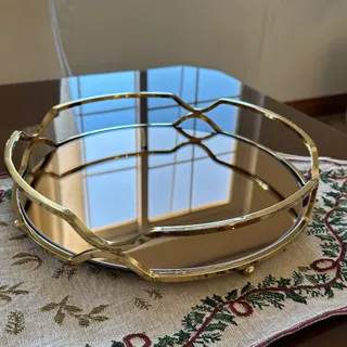 سینی فلزی آینه ای