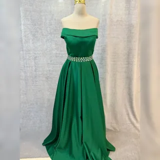 لباس مجلسی ساتن سبز