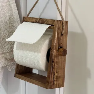 رول دستمال چوبی