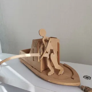 دکور چوبی قایق ماهیگیر