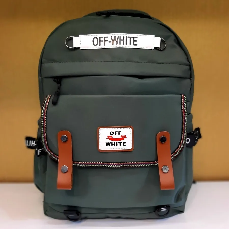 کوله پشتی off white سبز