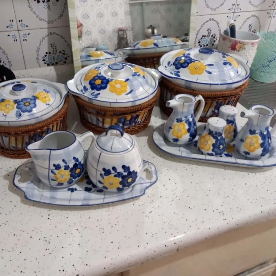 سرویس گل پنبه ای