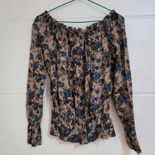 بلوز یقه قایقی وارداتی