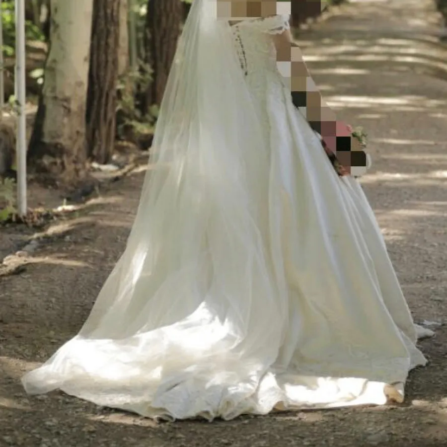 لباس عروس ساتن آمریکایی