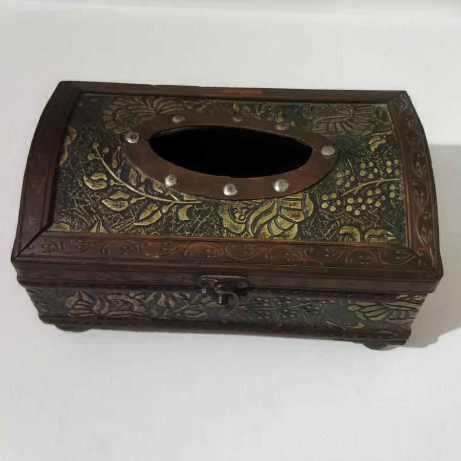 جا دستمال کاغذی چوبی