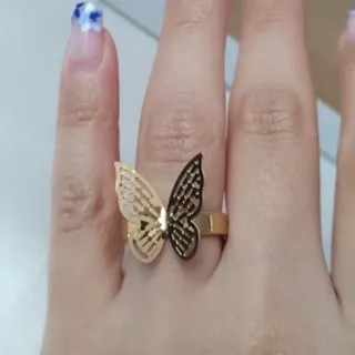 انگشتر تمام استیل پروانه