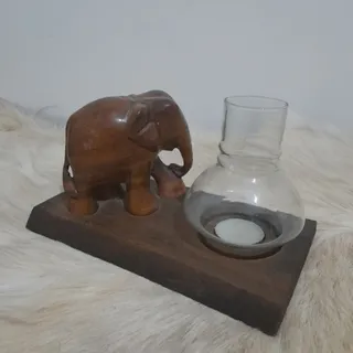 جاشمعی چوبی طرح فیل