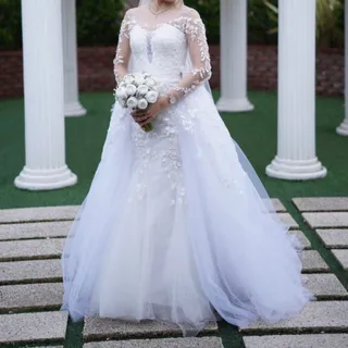 لباس عروس مدل ماهی دودامن