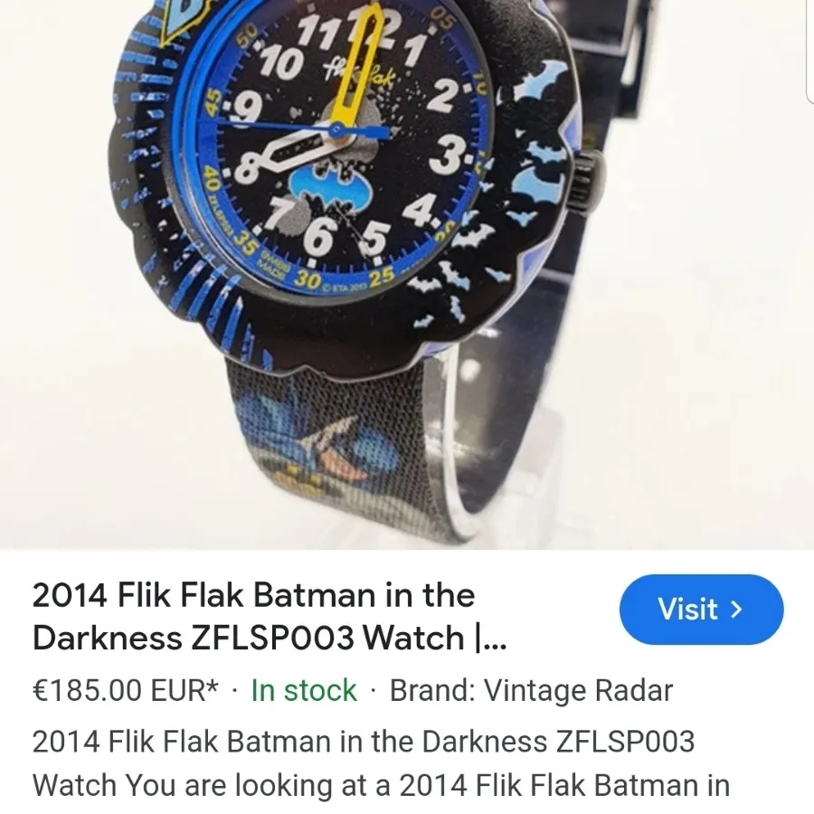 swatch flik flak batman