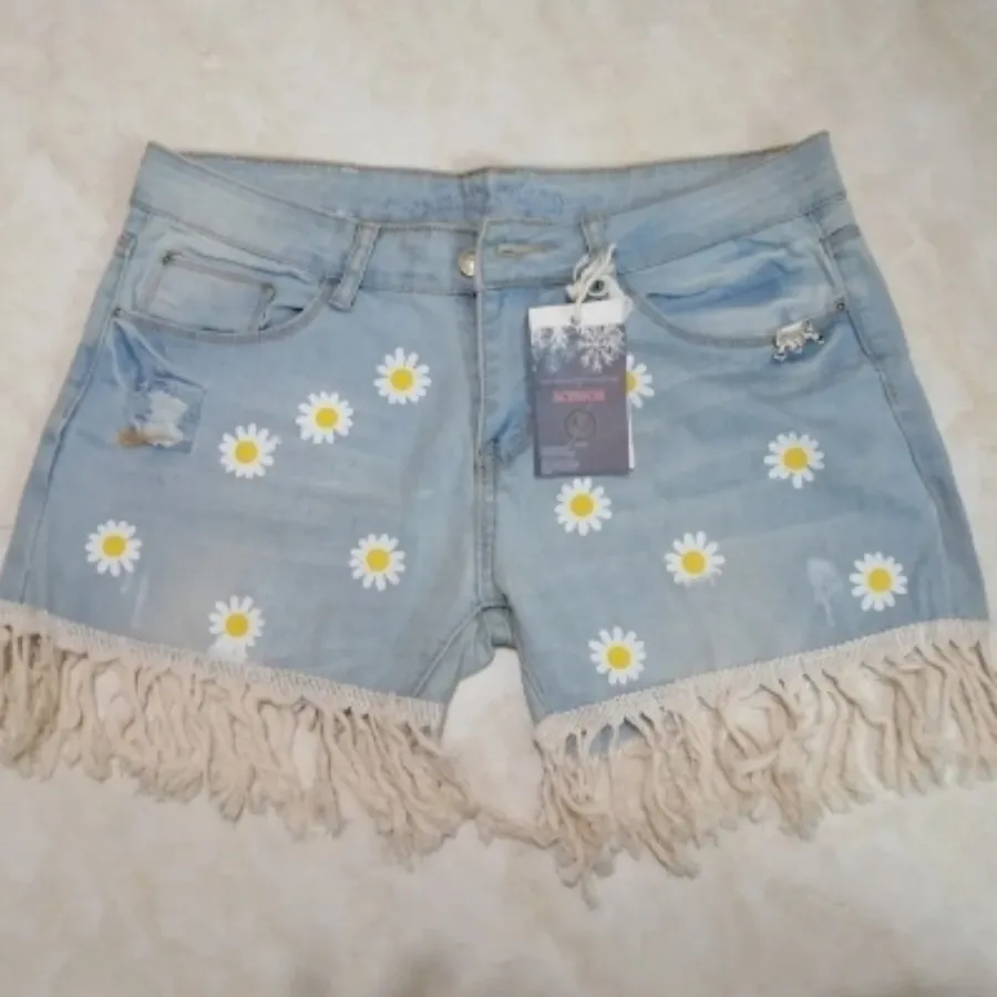 شلوارک  اتیکتدار سایز44