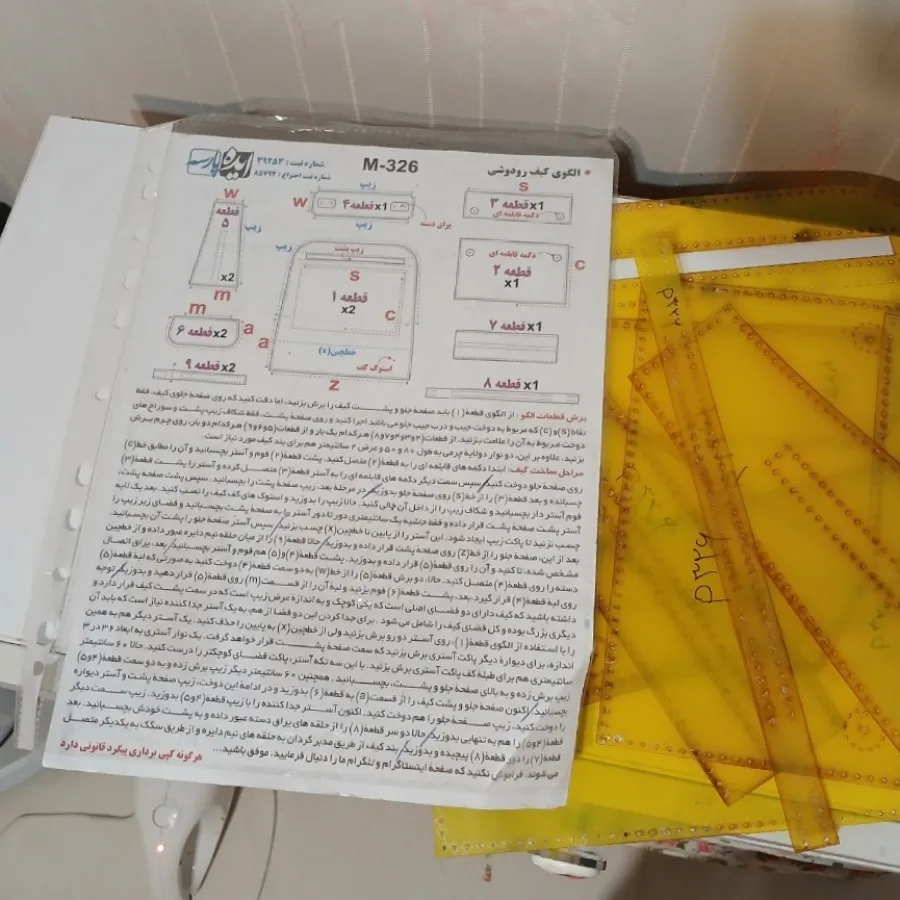 الگو کیف چرم . ایده پارسه